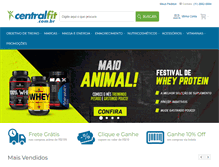 Tablet Screenshot of centralfit.com.br